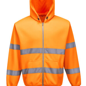 Portwest Hi-Vis Zip Front Hoody (B305)-0