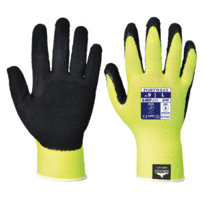Portwest Hi Vis Grip Glove - Latex Foam (A340)-0