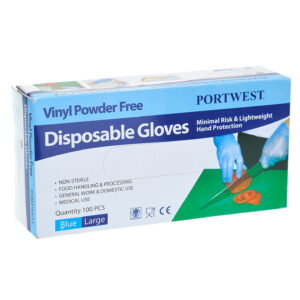 Portwest Powder Free Vinyl Disposable Glove - 100 units (A905)-0
