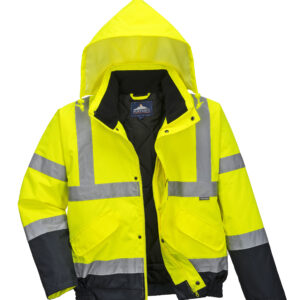 Portwest Hi-Vis Two Tone Bomber Jacket (S266)-0