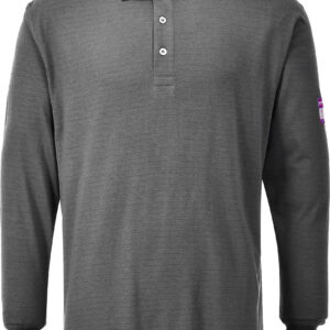 Portwest Flame-Retardant Anti-Static Long Sleeve Polo Shirt (FR10)-0