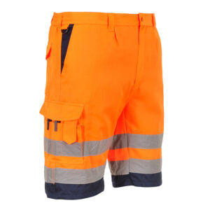 Portwest Hi-Vis Poly-Cotton Shorts (E043)-0