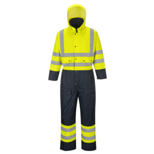 Portwest Hi-Vis Contrast Coverall - Lined (S485)-0