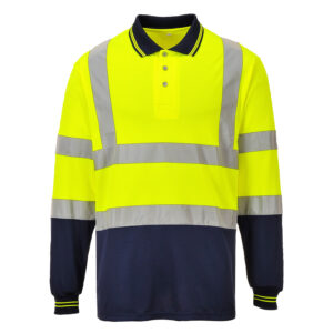 Portwest Two-Tone Long Sleeve Polo (S279)-0