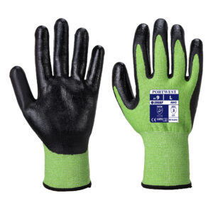 Portwest Green Cut 5 Glove -Nitrile Foam (A645)-0