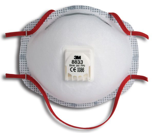 » 3M FFP3 Valved Particulate Respirator – 10 units (8833)