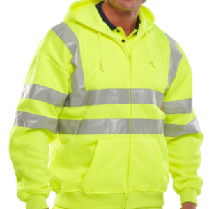 B-Seen High Visibility Hooded Sweatshirt (BSHSSEN)-0