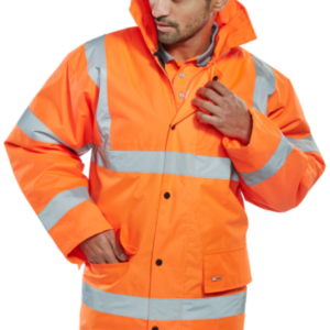 B-Seen High Visibility Constructor Traffic Jacket (CTJENG)-0