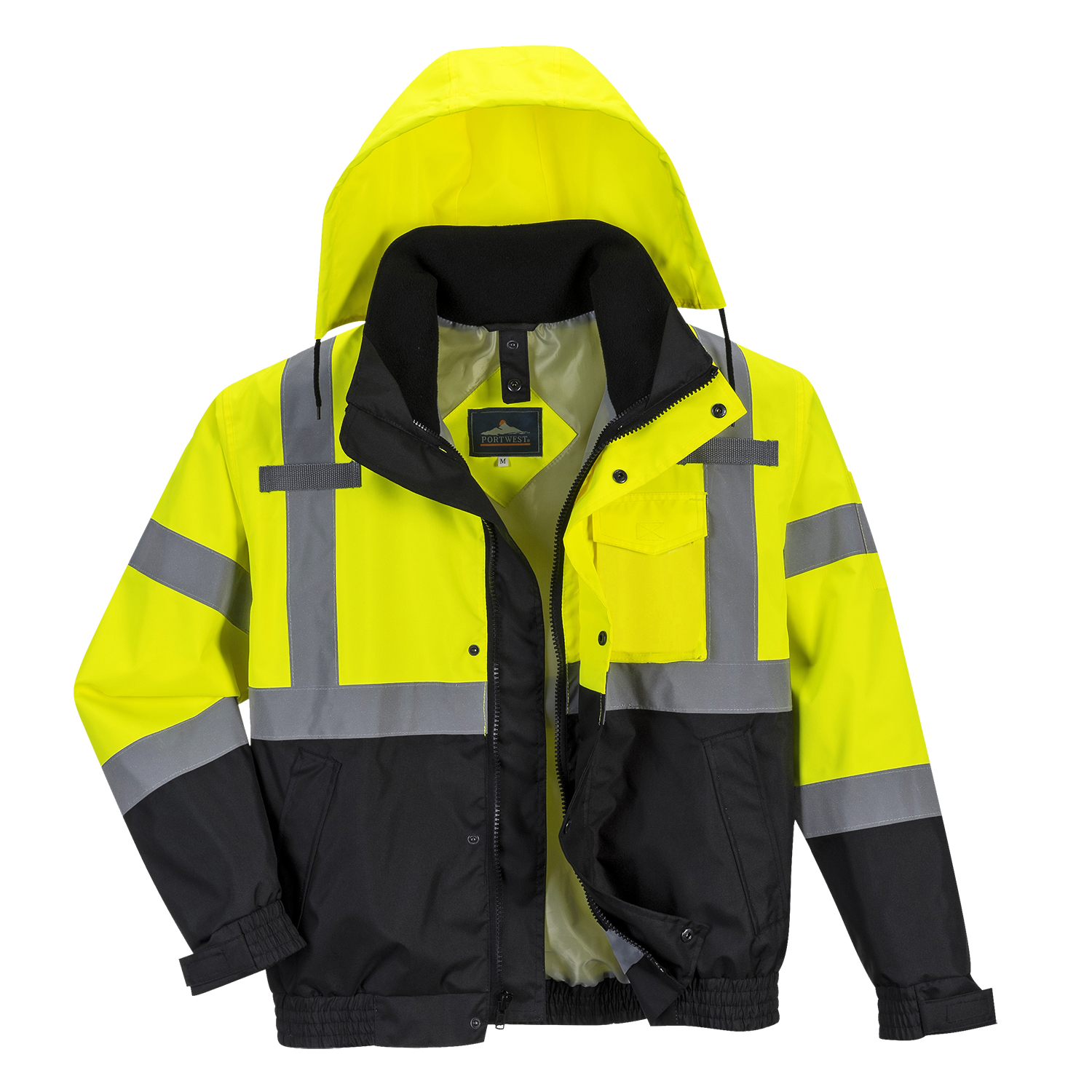 » Portwest Hi-Vis Premium 3-in-1 Bomber Jacket Coat (S365)