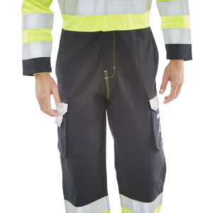 B-Click FR Anti-Static ARC Hi-Vis Two Tone Coverall (CARC7SYN)-0