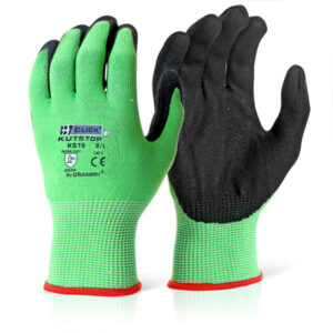 B-Click Micro Foam Nitrile Green Cut 5 Gloves - 10 pairs (KS15)-0